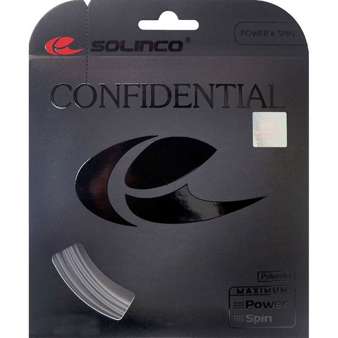 Solinco Confidential 16G Silver Tennis String