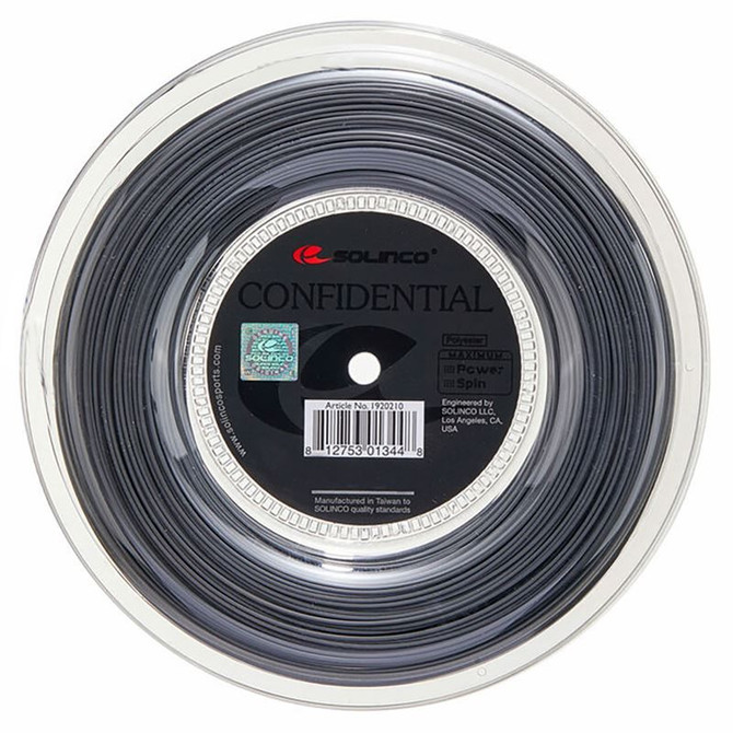 Solinco Confidential 17G (656 ft.) Reel - Charcoal