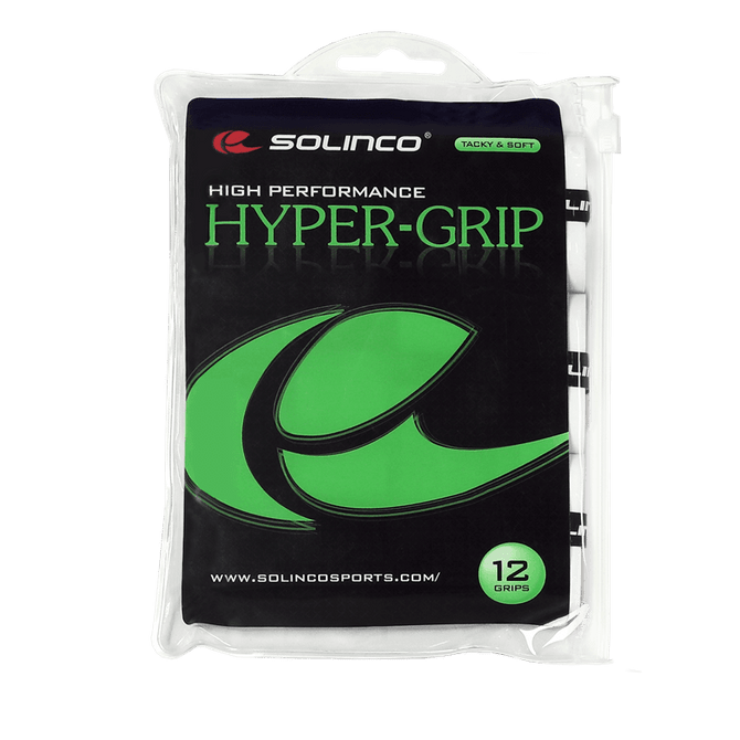 Solinco Hyper Grip Overgrip 12 Pack - White