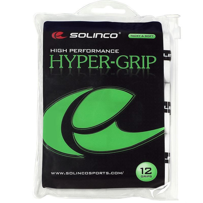 Solinco Hyper Grip Overgrip 12 Pack - White - 2