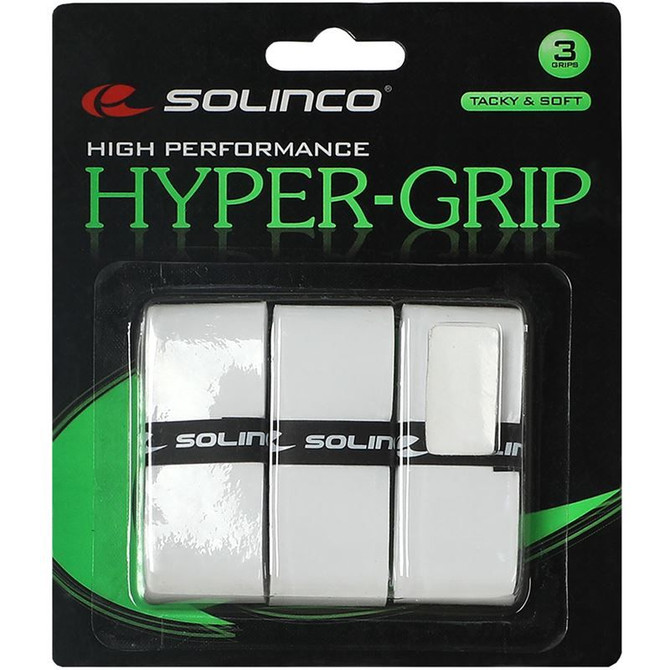 Solinco Hyper Grip Overgrip 3 Pack - White