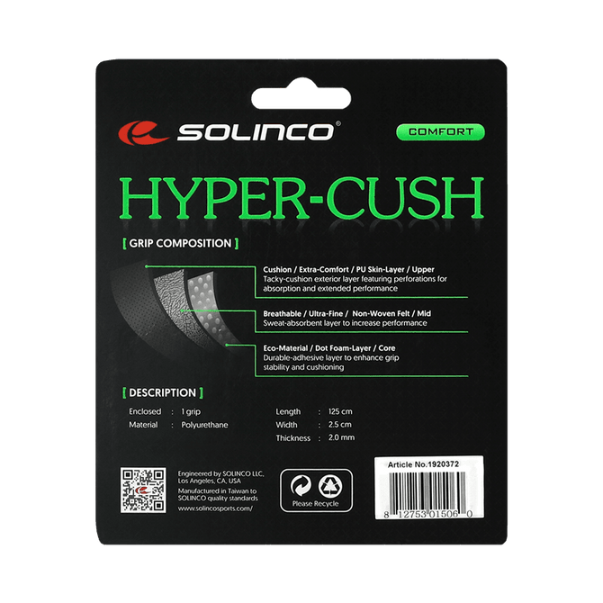 Solinco Hyper Cush Replacement Grip - White