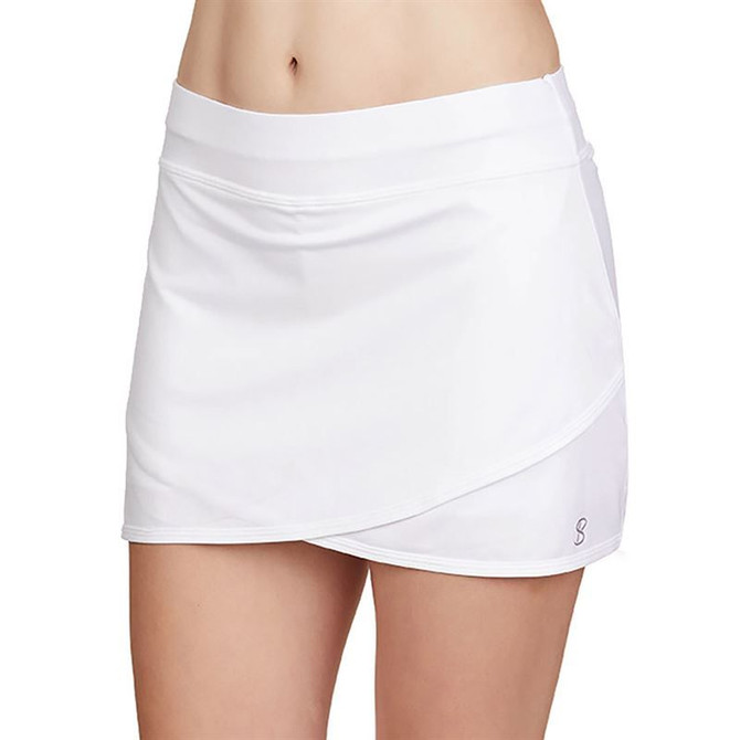 Sofibella UV Staples 14 inch Skirt - White