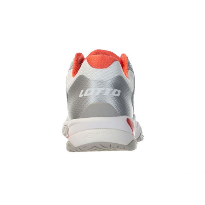 Lotto Mirage 100 Speed Womens Tennis Shoe - White/Red Poppy - 5