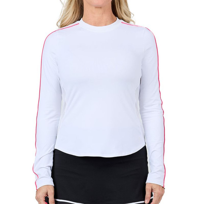 Sofibella Amore Mio Long Sleeve Top - White