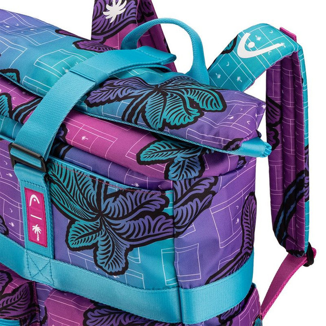 Head Palm Tree Crew Tour Backpack 30L Tennis Bag - Blue/Multi - 2
