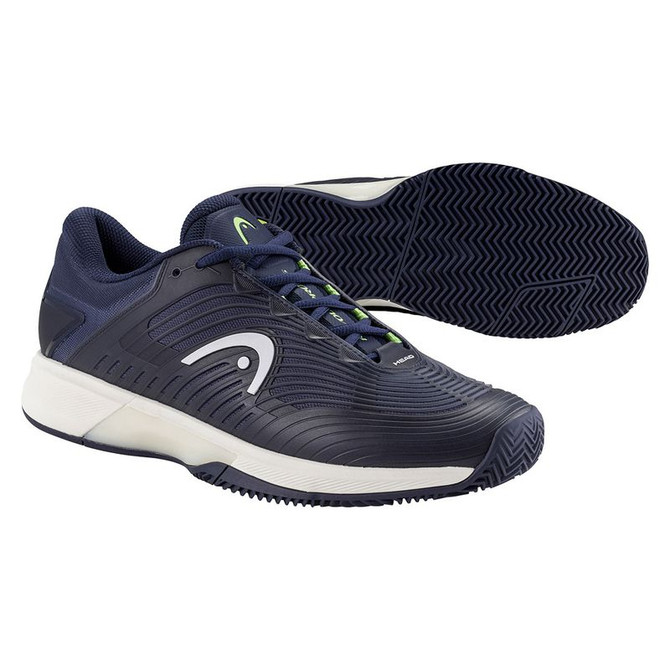 Head Revolt Pro 4.5 Mens Clay Tennis Shoe - Navy/Lime - 4