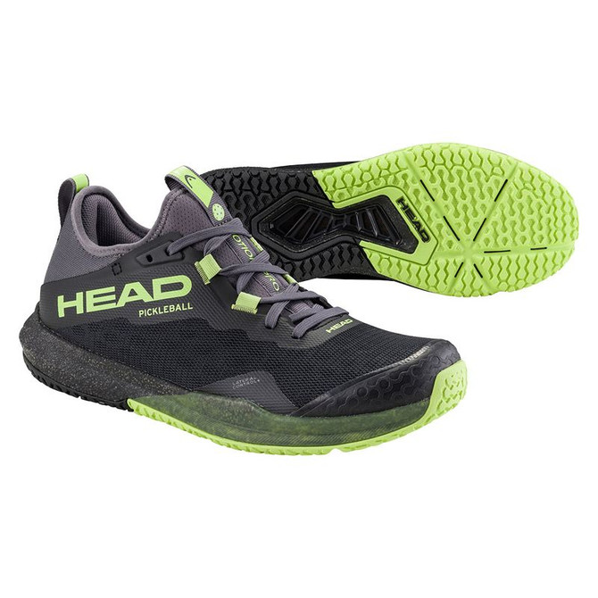 Head Motion Pro Mens Pickleball Shoe - Black/Lime - 4