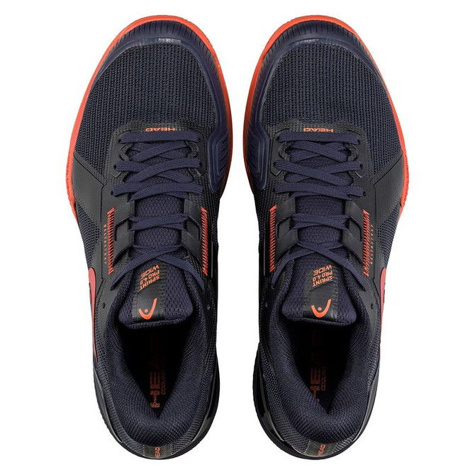 Head Sprint Pro 4.0 Mens WIDE Tennis Shoe - Dark Blue/Red - 2