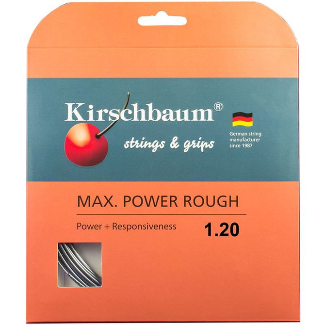 Kirschbaum Max Power Rough 18G (1.20mm) Silver Tennis String - 2