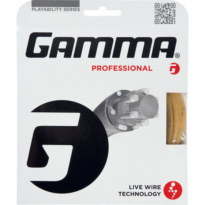 Gamma Live Wire Professional 17G Natural Tennis String - 2