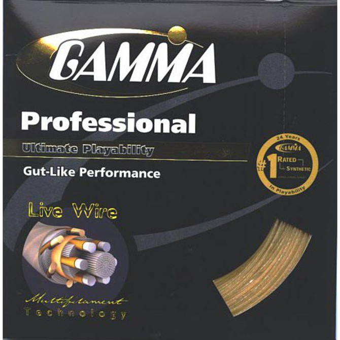 Gamma Live Wire Professional 17G Natural Tennis String