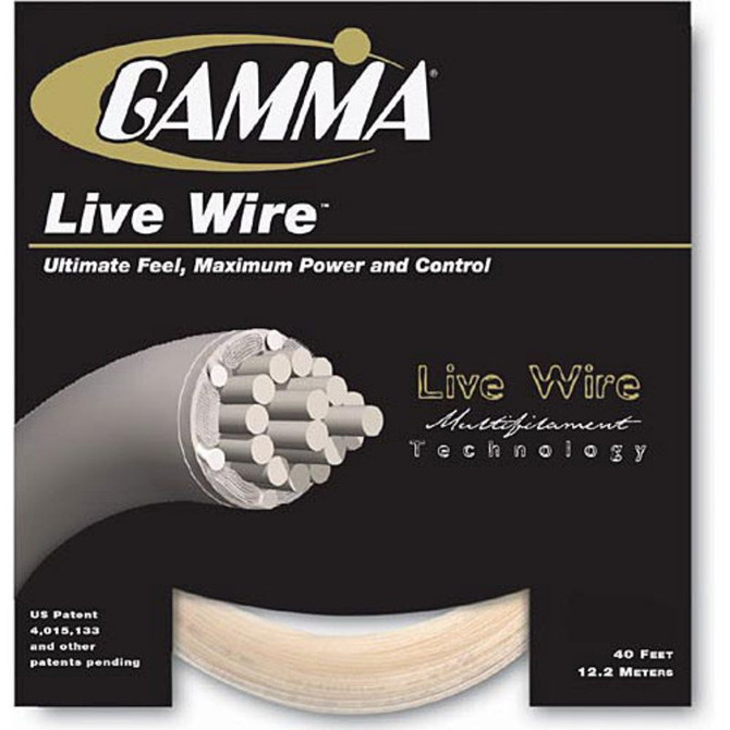 Gamma Live Wire 17G Natural Tennis String