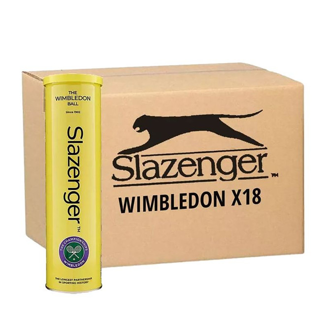 Slazenger Wimbledon Tennis Balls 18 CAN (CASE) | Midwest Racquet