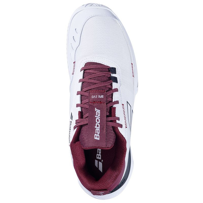 Babolat SFX Evo All Court Mens Tennis Shoe - White/Port Royale - 4