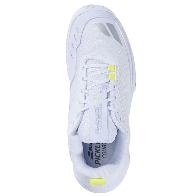 Babolat SFX Evo Womens Pickleball Shoes - White/Silver - 5
