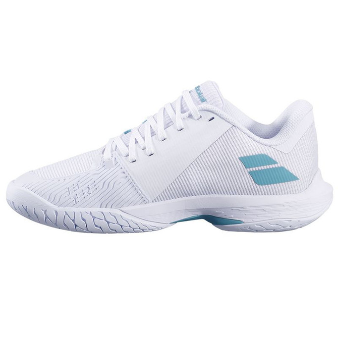 Babolat Jet Tere 2 All Court Womens Tennis Shoe - White/Baltic - 3