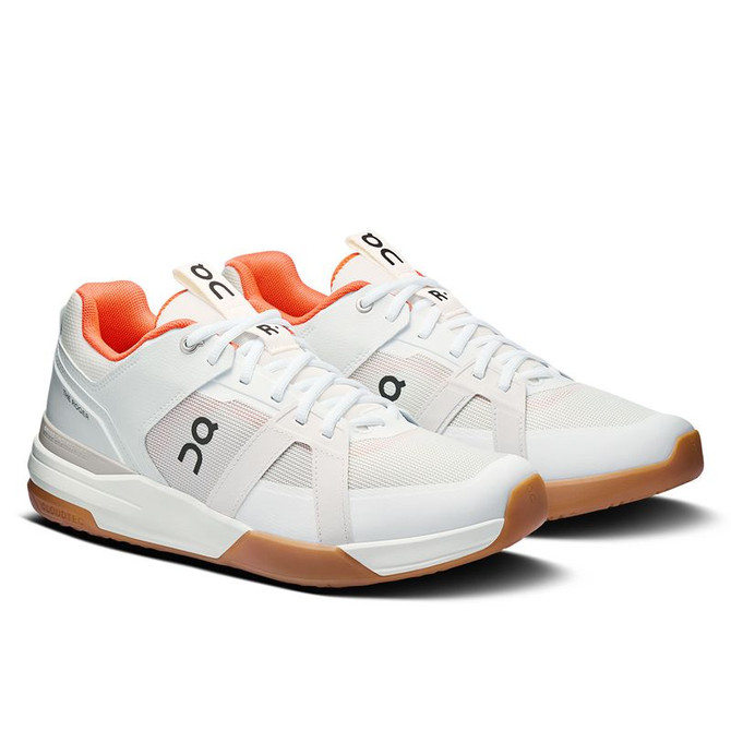On The Roger Clubhouse Pro 1 Mens Tennis Shoe - Ivory/Flame - 4