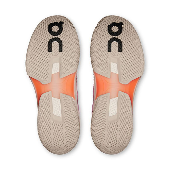 On The Roger Pro Fire Mens Tennis Shoe - Pink/Flame - 2