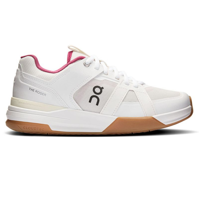 On The Roger Clubhouse Pro 1 Womens Tennis Shoe - Ivory/Grenadine