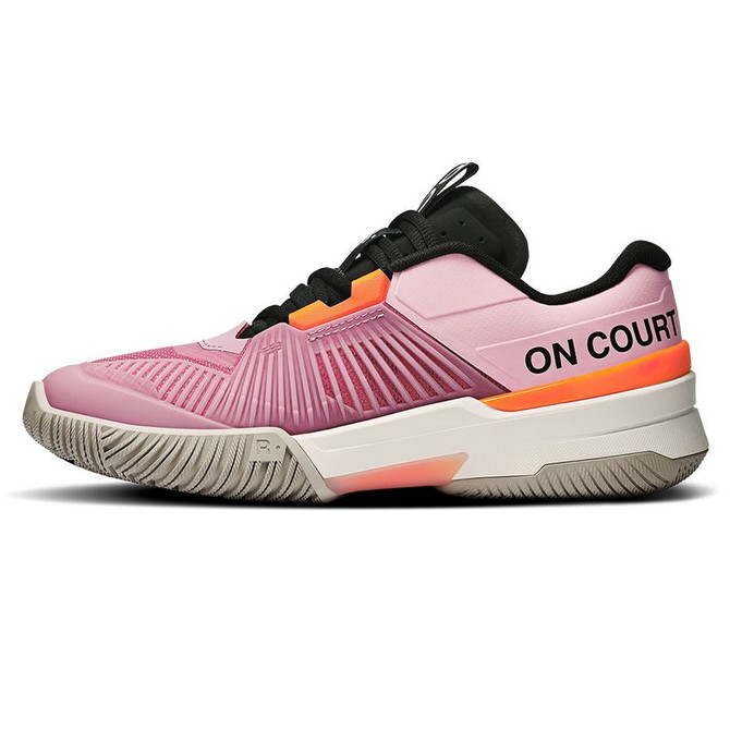 On The Roger Pro Fire Womens Tennis Shoe - Pink/Flame - 3