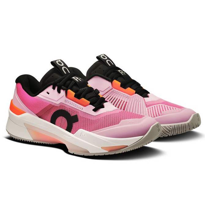 On The Roger Pro Fire Womens Tennis Shoe - Pink/Flame - 4