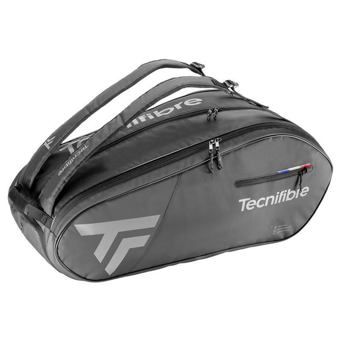 Tecnifibre Team Dry 12 Pack Tennis Bag - Grey/Black