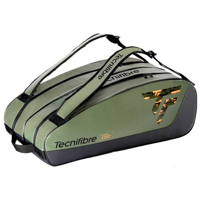 Tecnifibre Tour Endurance 12 pack Tennis Bag - Khaki/Black