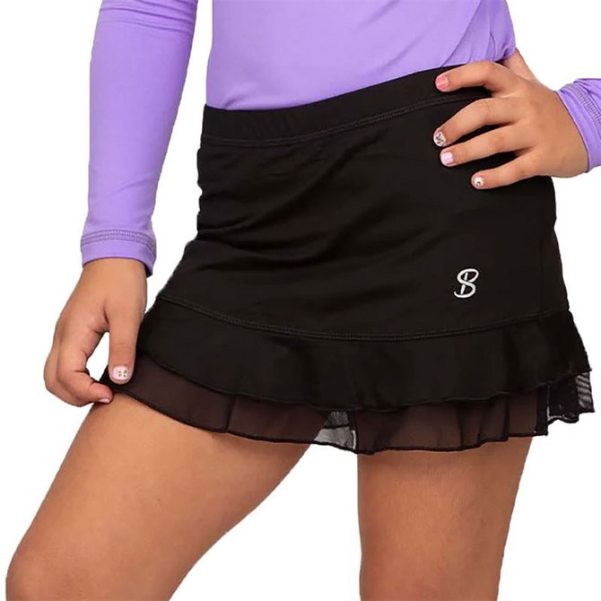 Sofibella UV Colors Girls Ruffle Skirt - Black