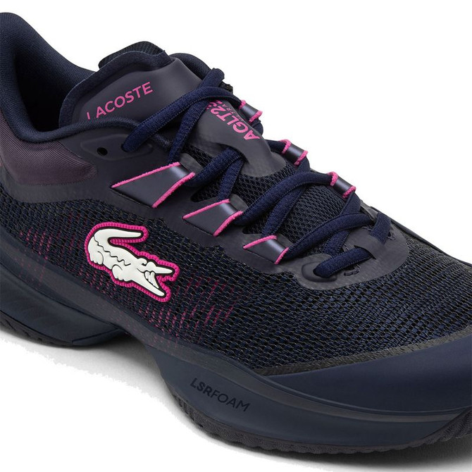 Lacoste AG-LT Ultra Womens Tennis Shoe - Navy/Pink - 6