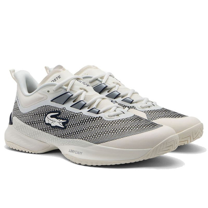Lacoste AG-LT Ultra Womens Tennis Shoe - Off White/Navy - 3