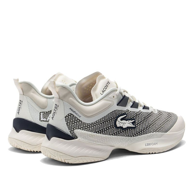 Lacoste AG-LT Ultra Womens Tennis Shoe - Off White/Navy - 4