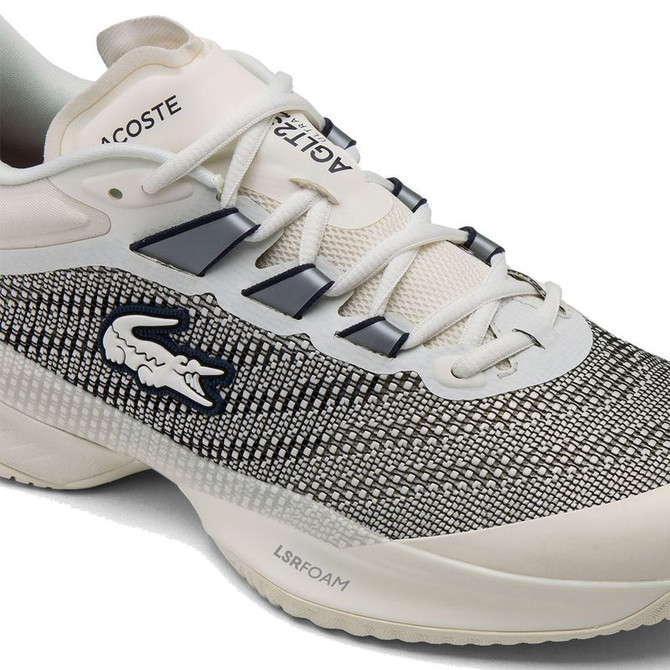 Lacoste AG-LT Ultra Womens Tennis Shoe - Off White/Navy - 6