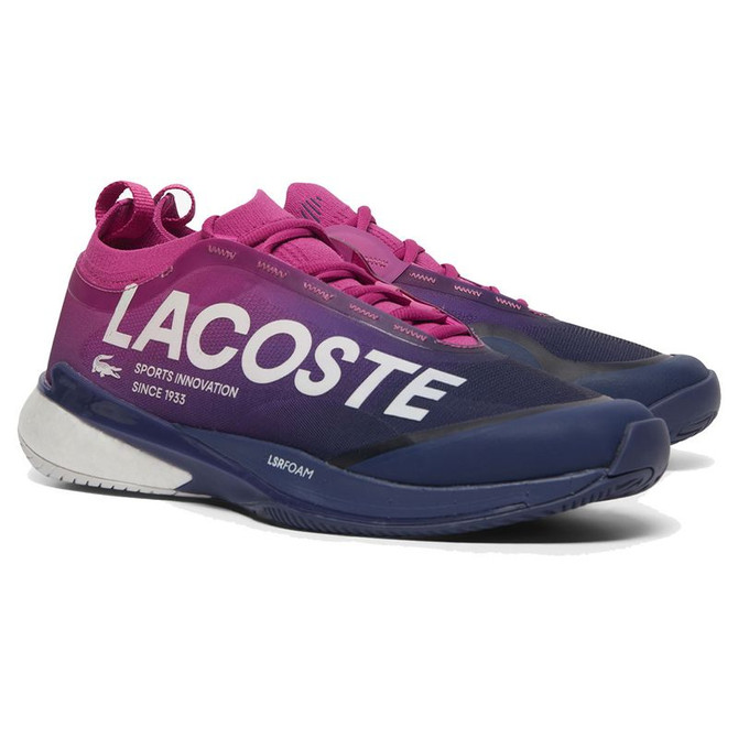 Lacoste AG-LT25 Lite Womens Tennis Shoe - Pink/Dark Blue - 4
