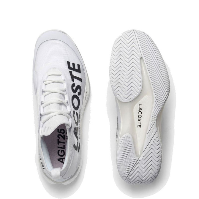 Lacoste AG-LT25 Lite Mens Tennis Shoe - White/White - 4