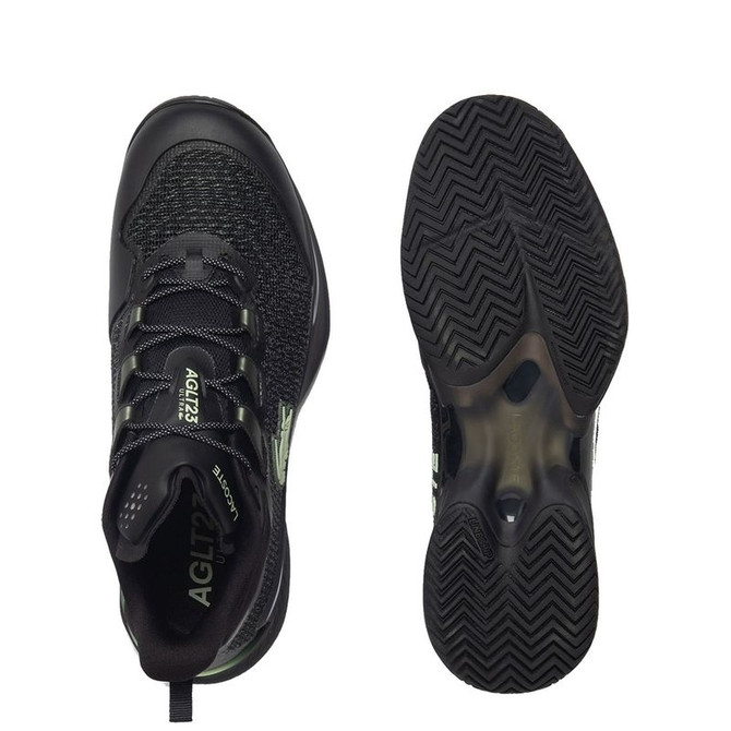 Lacoste AG-LT Ultra Night Mens Tennis Shoe - Black/Lt Green - 2