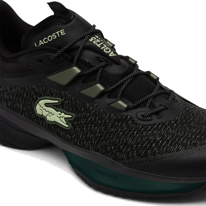 Lacoste AG-LT Ultra Night Mens Tennis Shoe - Black/Lt Green - 6