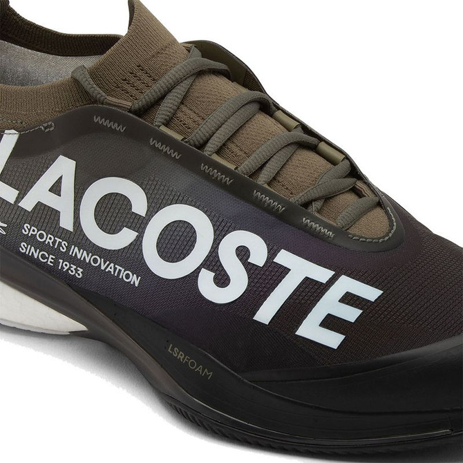 Lacoste AG-LT25 Lite Mens Tennis Shoe - Khaki/Black - 6
