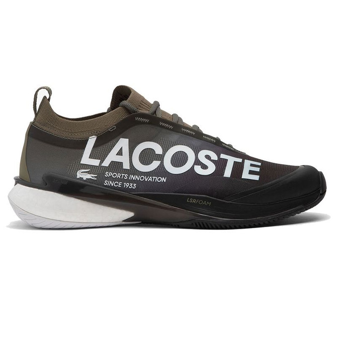 Lacoste AG-LT25 Lite Mens Tennis Shoe - Khaki/Black