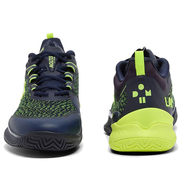 Lacoste AG-LT23 Ultra x Daniil Medvedev Mens Tennis Shoe - Navy/Yellow - 4