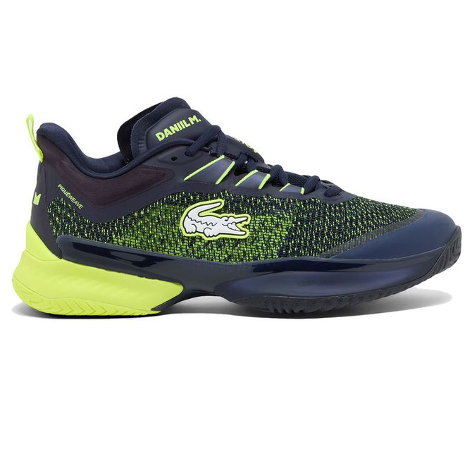 Lacoste AG-LT23 Ultra x Daniil Medvedev Mens Tennis Shoe - Navy/Yellow