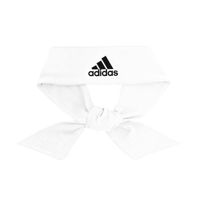 adidas Alphaskin Tie Headband - White/Black