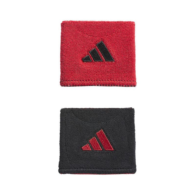 adidas Interval Reversible 2.0 Wristbands - Black/Team Power Red