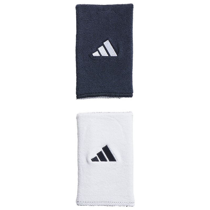 adidas Interval Large Reversible 2.0 Wristbands - Collegiate Navy/White