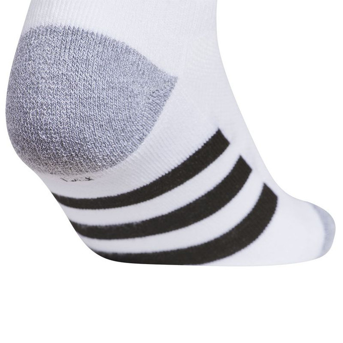 adidas Youth Athletic Cushioned 6 Pack No Show Sock - White/Grey/Black - 5