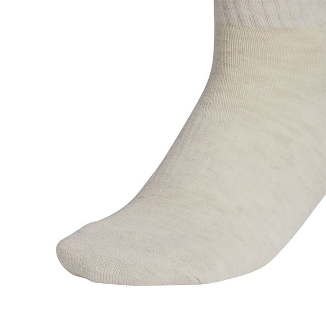 adidas Athletic Cushioned Women's 6-Pack Quarter Sock - Alumina Beige/White/Wonder Beige - 4