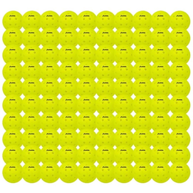 Franklin X-40 Outdoor Pickleballs (100pk) - Optic Yellow
