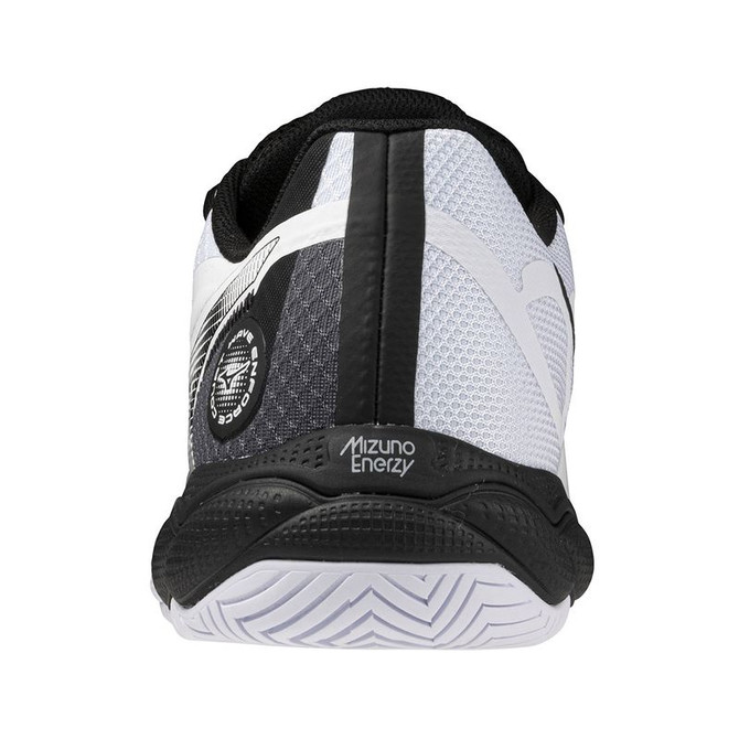Mizuno Wave Enforce Court Mens Tennis Shoe - White/Black - 5
