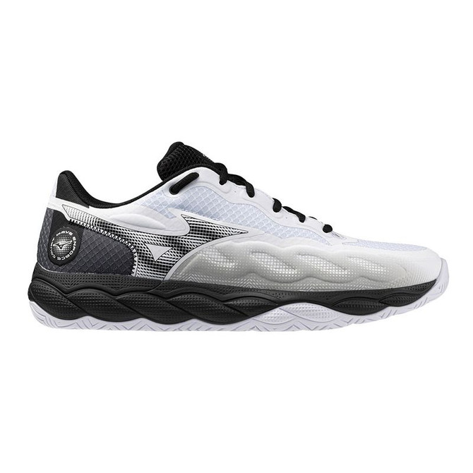 Mizuno Wave Enforce Court Mens Tennis Shoe - White/Black