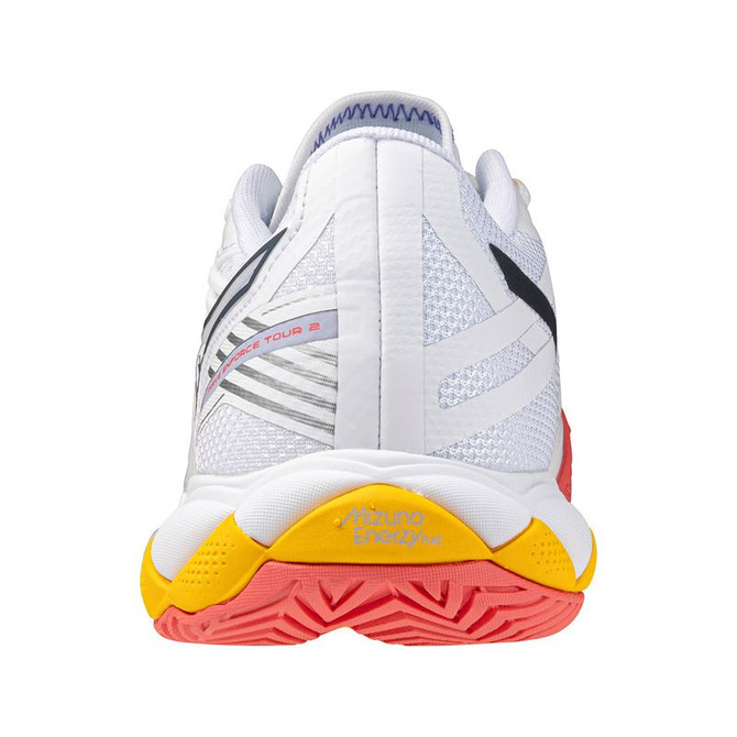 Mizuno Wave Enforce Tour 2 Womens Tennis Shoe - White/Icelandic Blue - 5